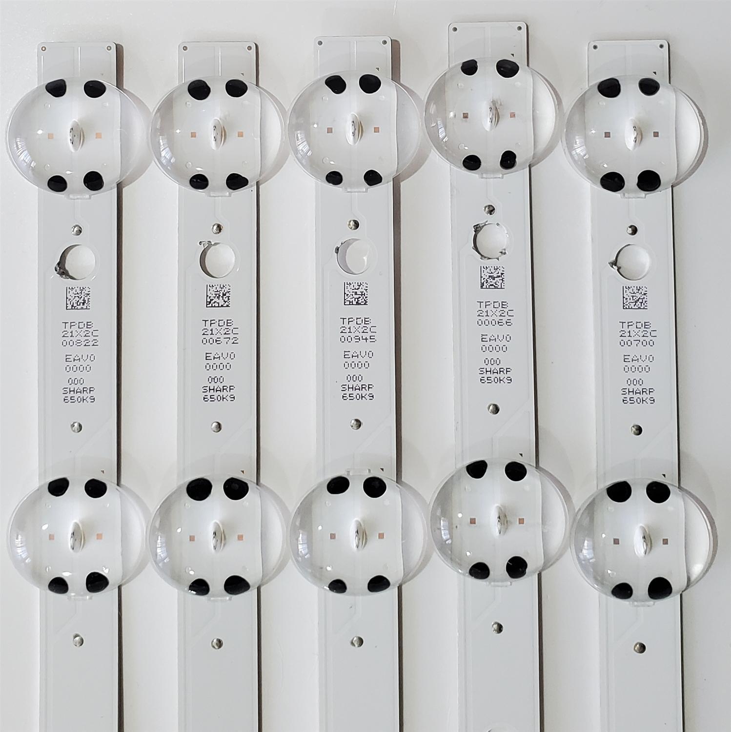 KIT DE LED'S PARA TV LG ( 5 PIEZAS ) / NUMERO DE PARTE EAV00000000 / SSC_Y19.5_TRIDENT_65UM73_S / SSC_Y19.5_TRIDENT_65UM73_REV00_190823 / PANEL NC650DQE- VSHP1 / DISPLAY ST6451D02-C / MODELO 65UN7300PUC / 65UN7300PUC.BWMMLKR - Imagen 2